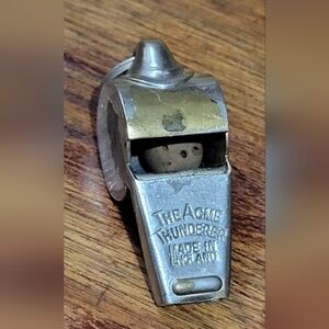 Vintage ~Acme Thunderer Silver Whistle~ Bobby Cop Whistle~ England